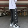 Men's 2020 new summer casual straight-leg drawstring sportswear, loose to wear outside, tight-fitting and slimming, one-piece consignment details Picture